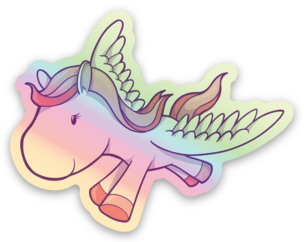 Django pony holo sticker